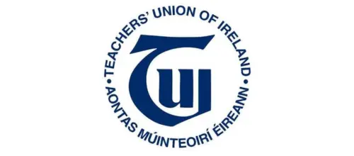 Logo of the Teachers' Union of Ireland (TUI): a blue circular emblem with the initials 'TUI' surrounded by the text 'Teachers' Union of Ireland'