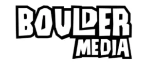 Boulder Media logo in bold black block letters on a white background.