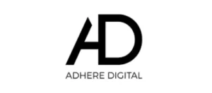 Logo for Adhere Digital with stylized 'AD' and 'Adhere Digital' text beneath.